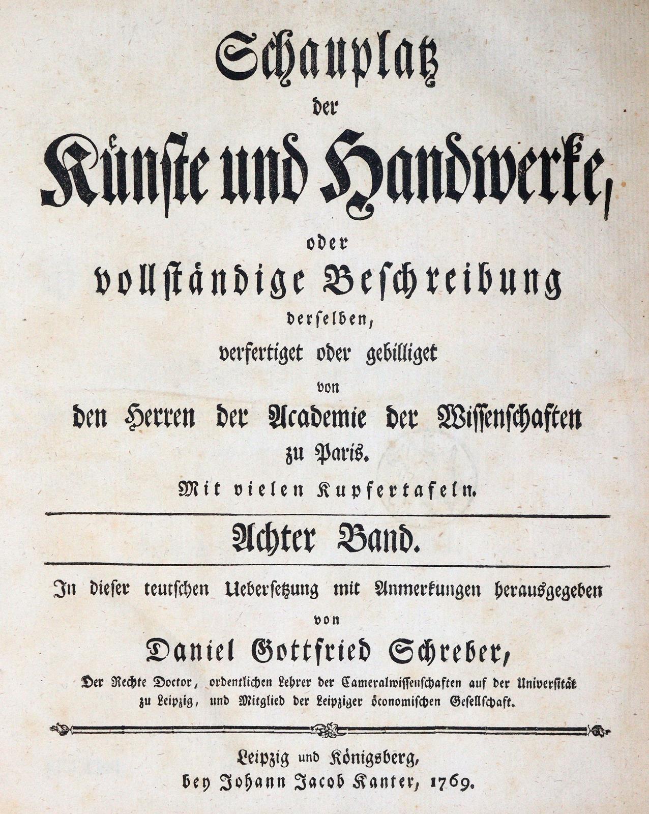 Schauplatz der Künste und Handwerke, | Bild Nr.1