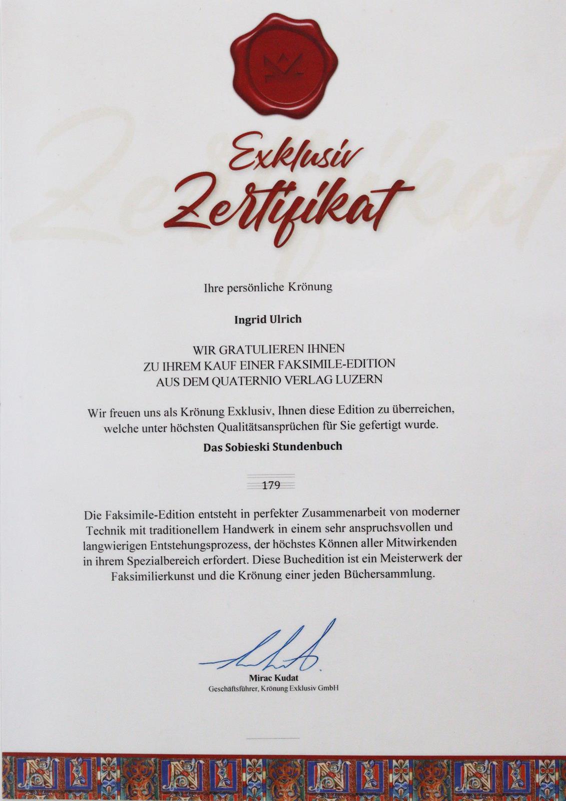 Sobieski-Stundenbuch, Das. | Bild Nr.8