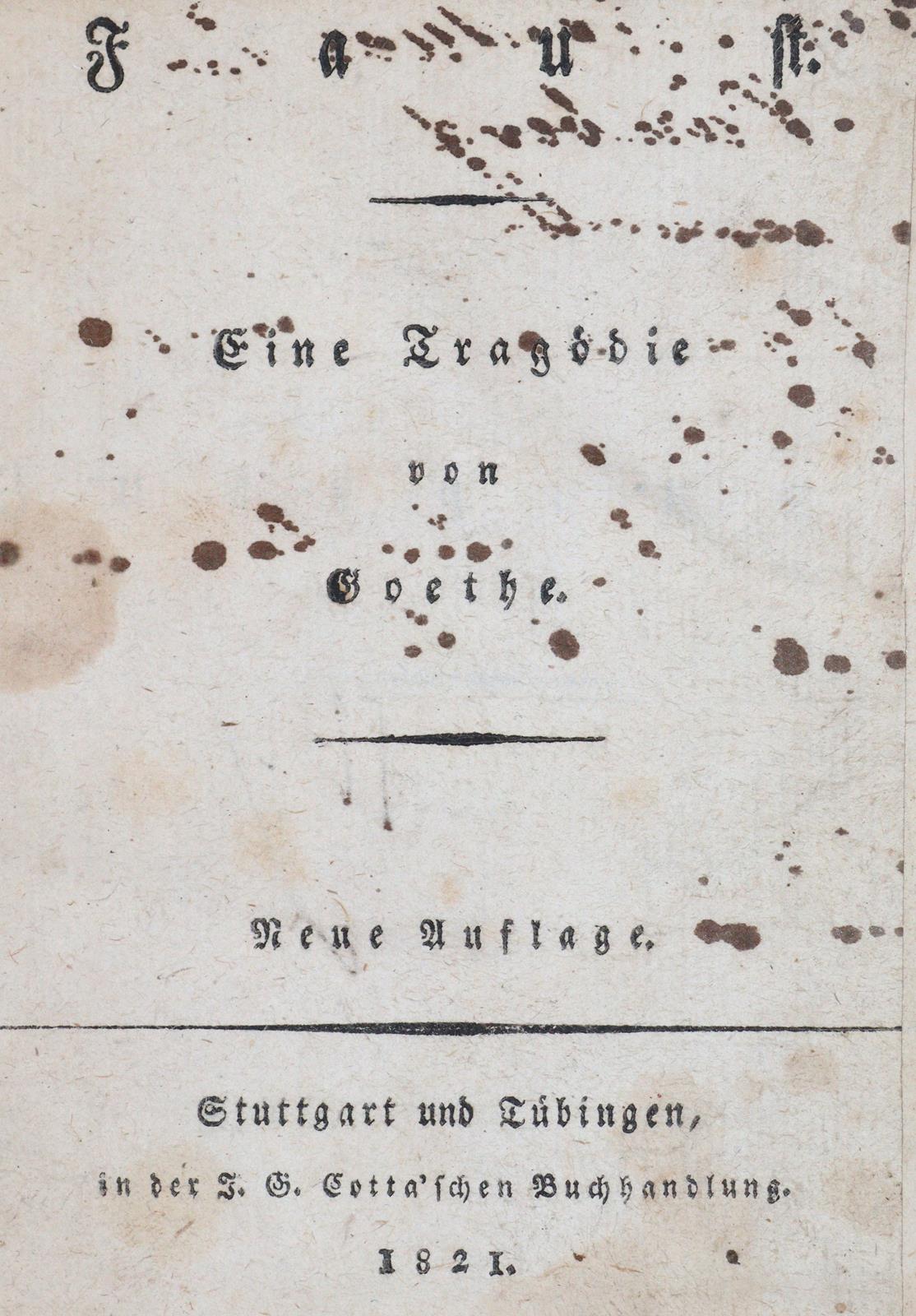 Goethe,(J.W.v.). | Bild Nr.1