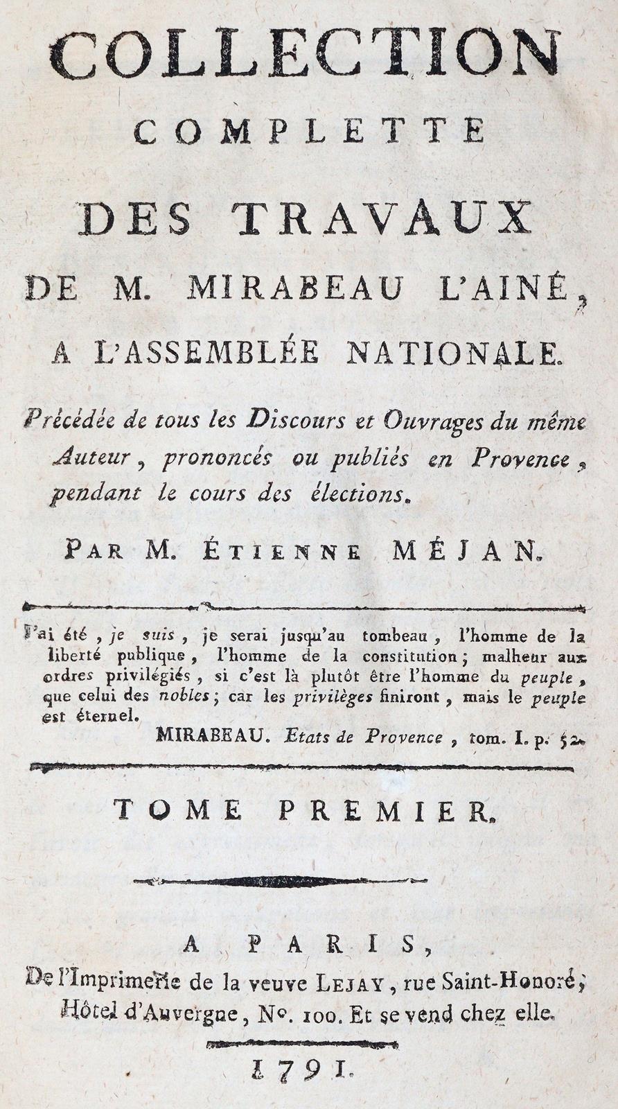 Mirabeau,H.G.R.de. | Bild Nr.1