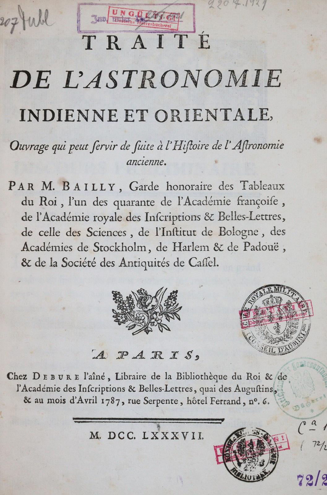 Bailly,(J.S.). | Bild Nr.1