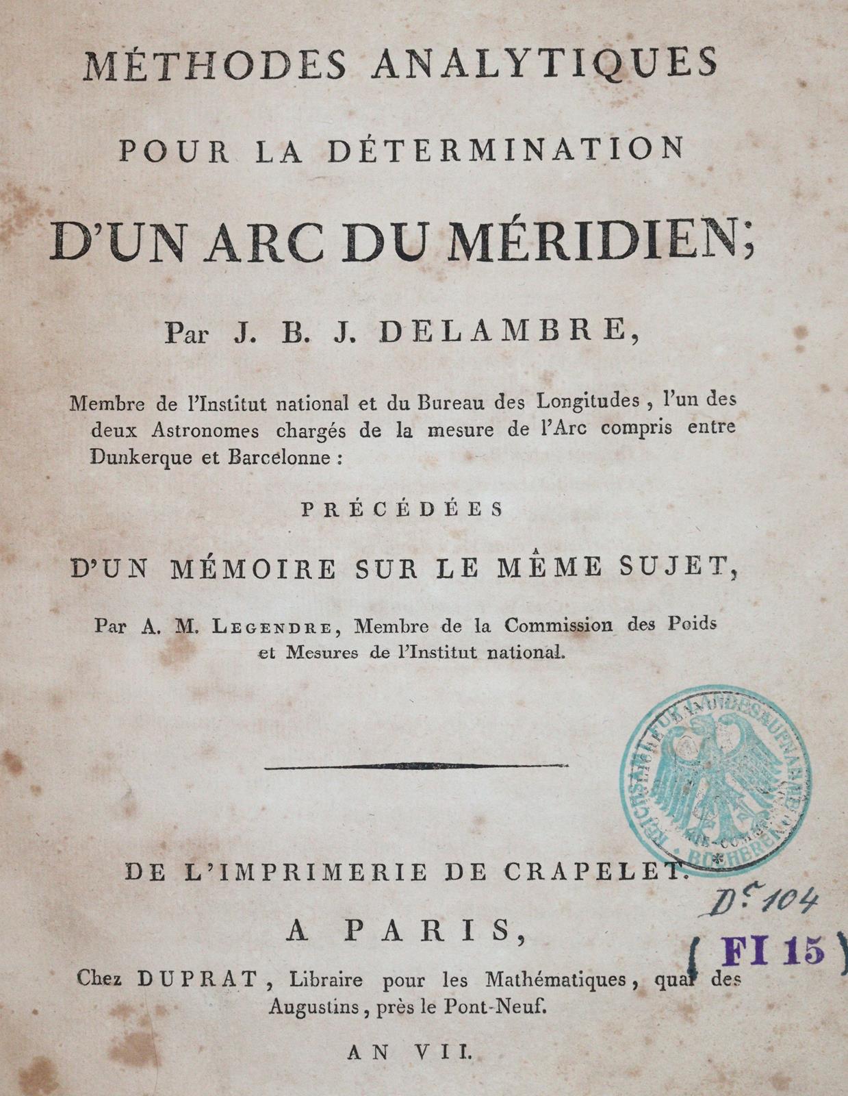 Delambre,J.B.J. | Bild Nr.1
