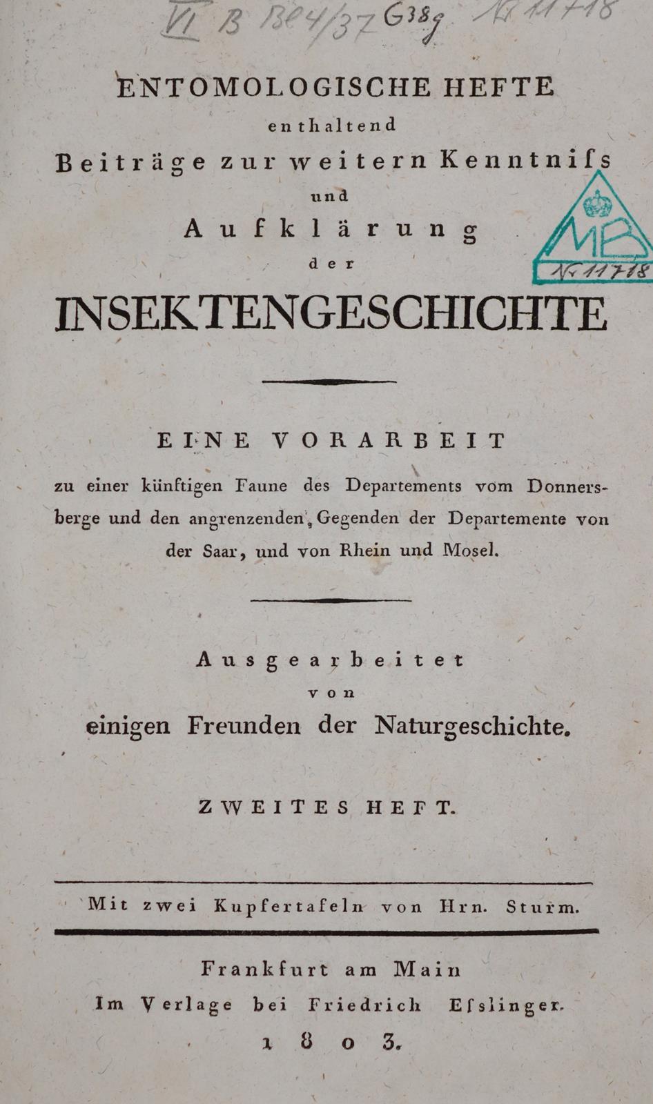 Entomologische Hefte | Bild Nr.1