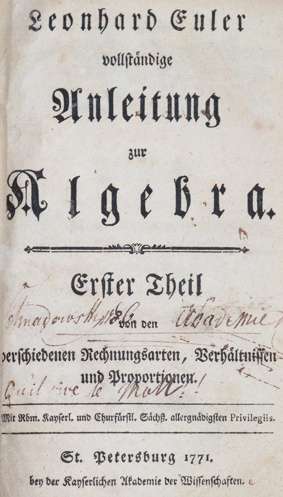 Euler,L. | Bild Nr.1