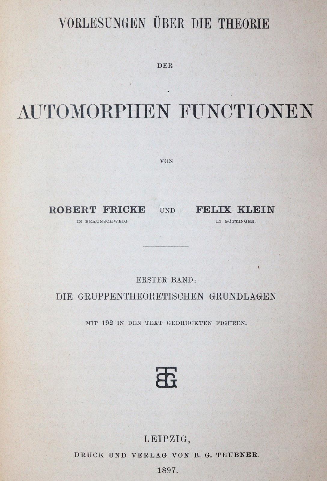Fricke,R. u. F.Klein. | Bild Nr.1