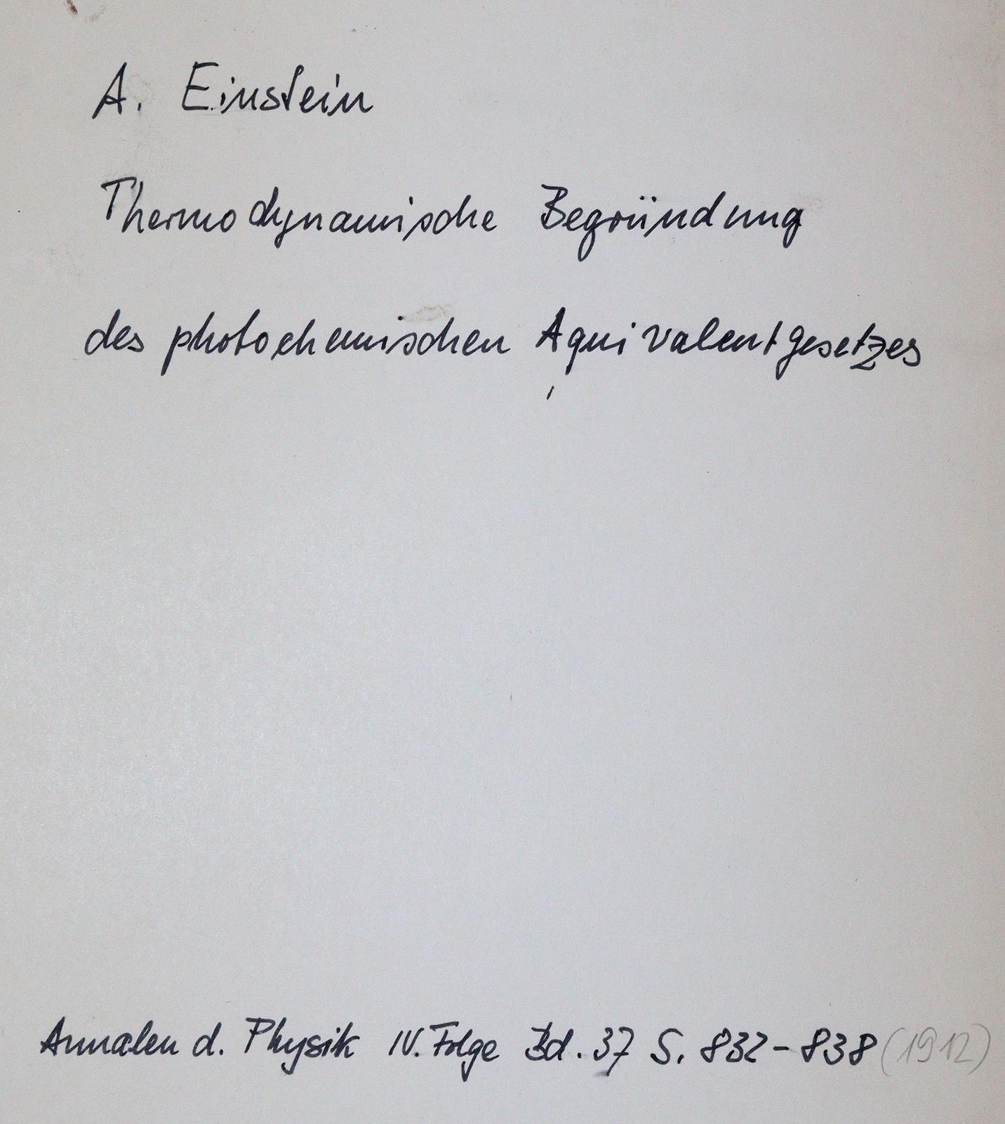 Einstein,A. | Bild Nr.1
