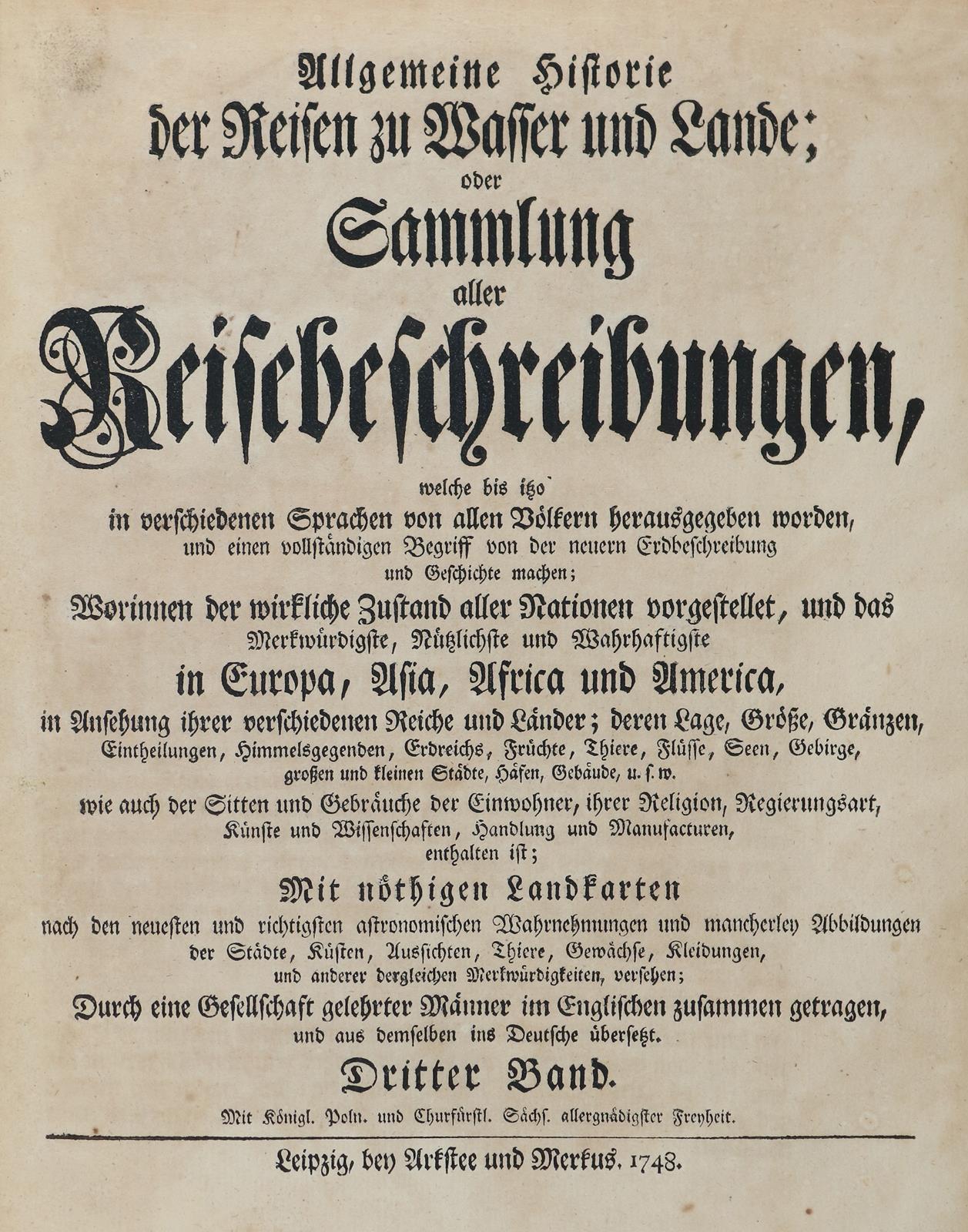 Allgemeine Historie der Reisen | Bild Nr.4