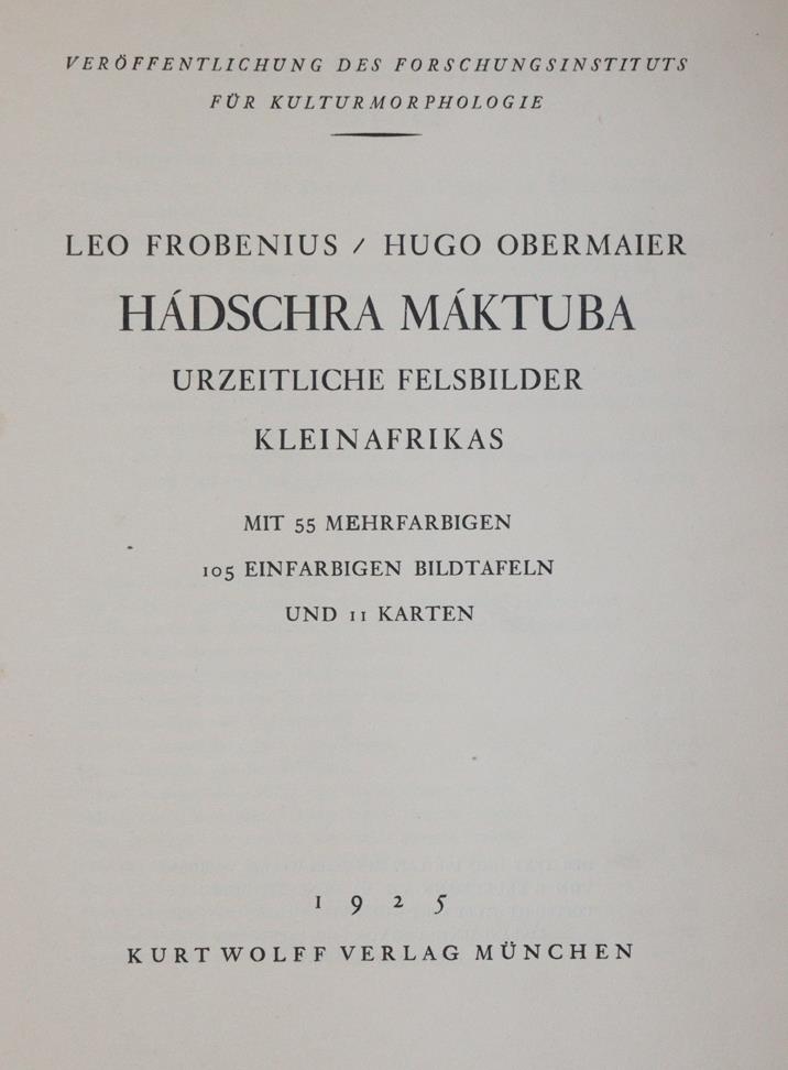 Frobenius,L. u. H.Obermaier. | Bild Nr.1
