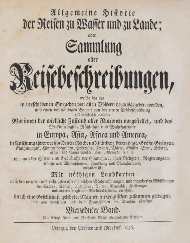 Allgemeine Historie der Reisen | Bild Nr.1