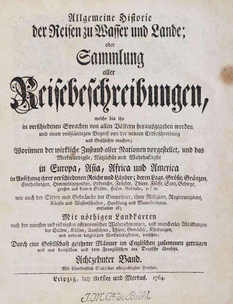 Allgemeine Historie der Reisen | Bild Nr.1