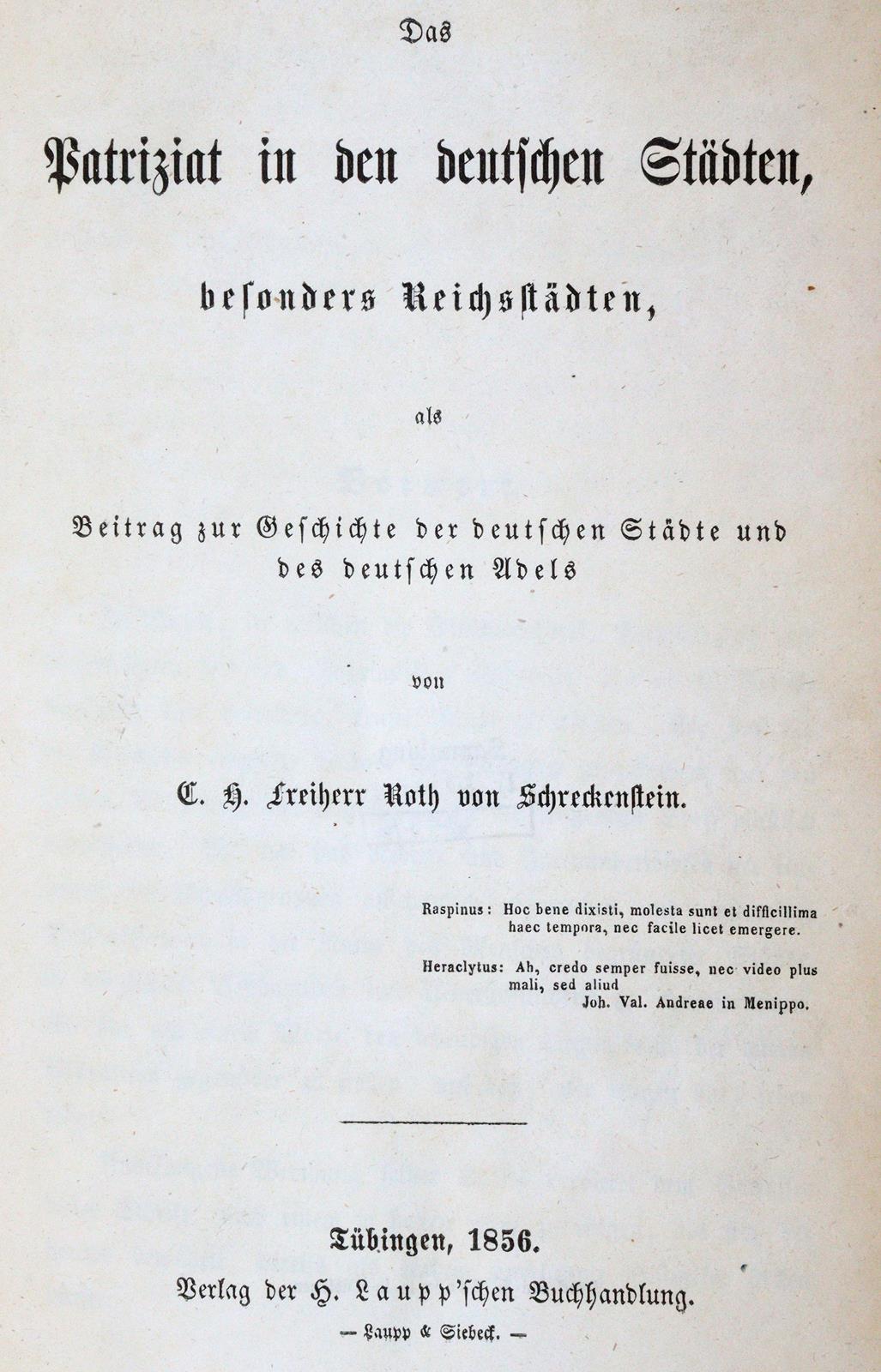 Schreckenstein, C. H. Frhr. Roth v. | Bild Nr.1