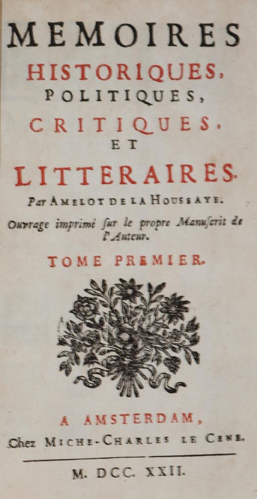 Amelot de la Houssaye,(A.N.). | Bild Nr.1