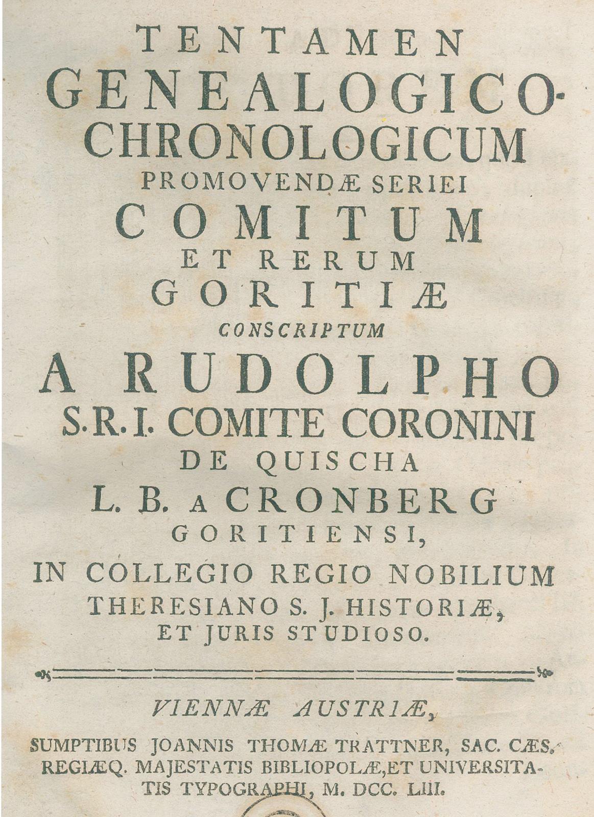 Coronini von Cronberg,R. | Bild Nr.1