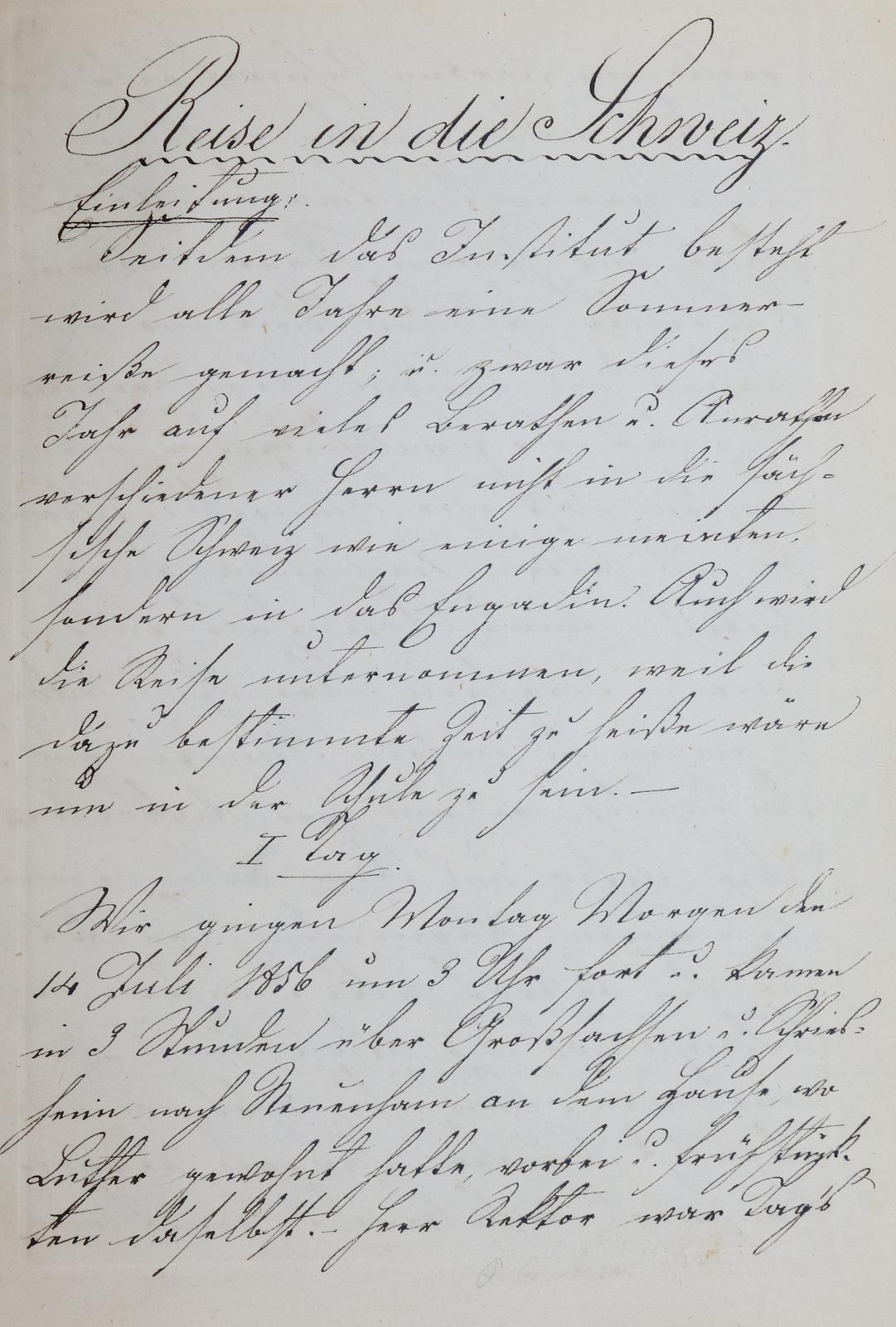 Reise in die Schweiz 1856 | Bild Nr.2