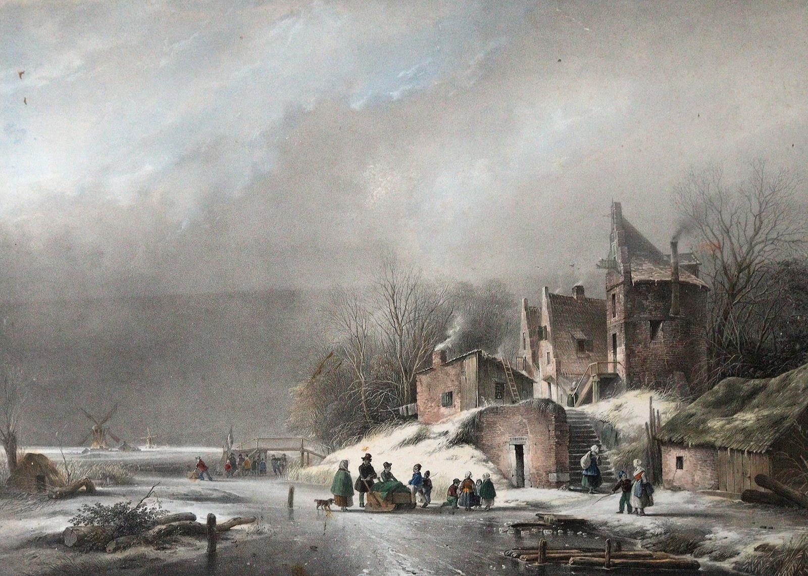 Holländische Winterlandschaft, | Bild Nr.1