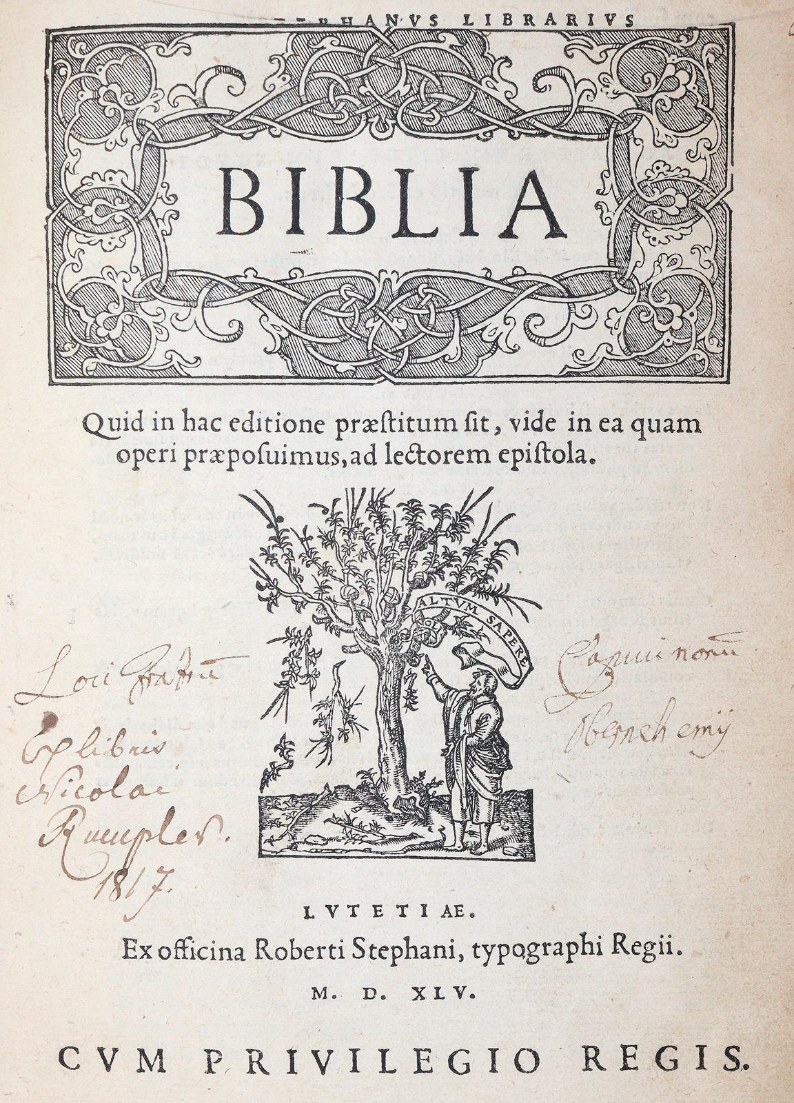 Biblia latina. | Bild Nr.1