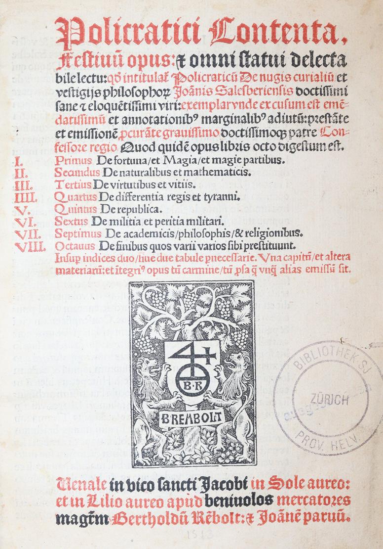 Johannes von Salisbury. | Bild Nr.1