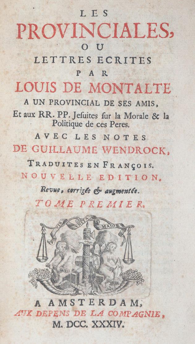 Montalte,L.de (d.i. B.Pascal). | Bild Nr.1