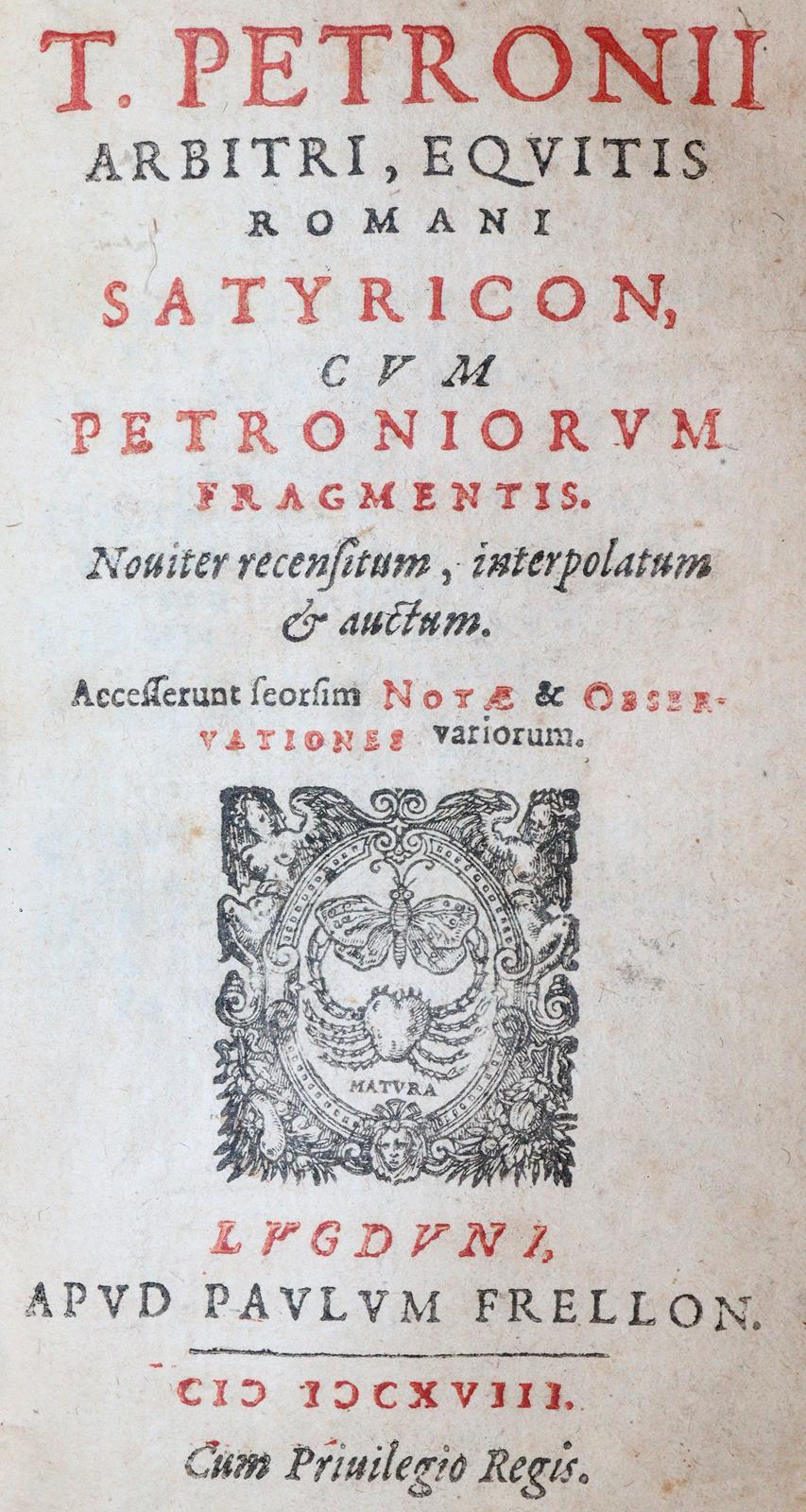 Petronius Arbiter,T. | Bild Nr.1