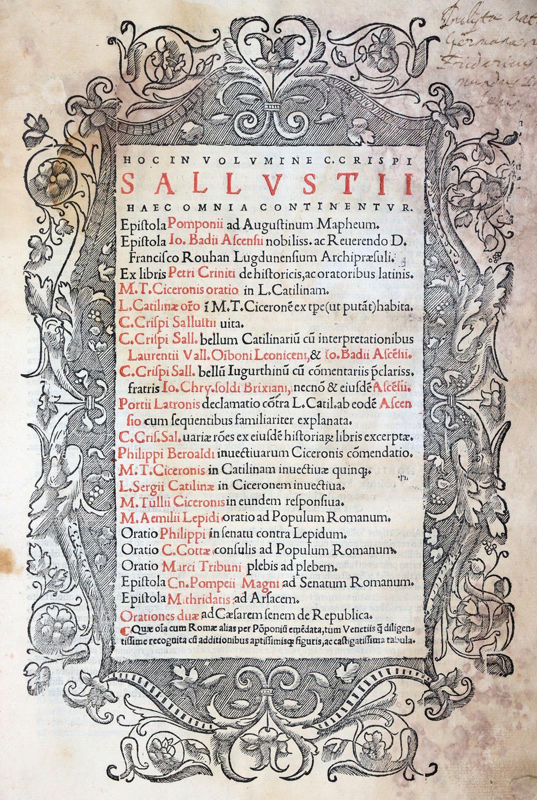 Sallustius,C.C. | Bild Nr.1