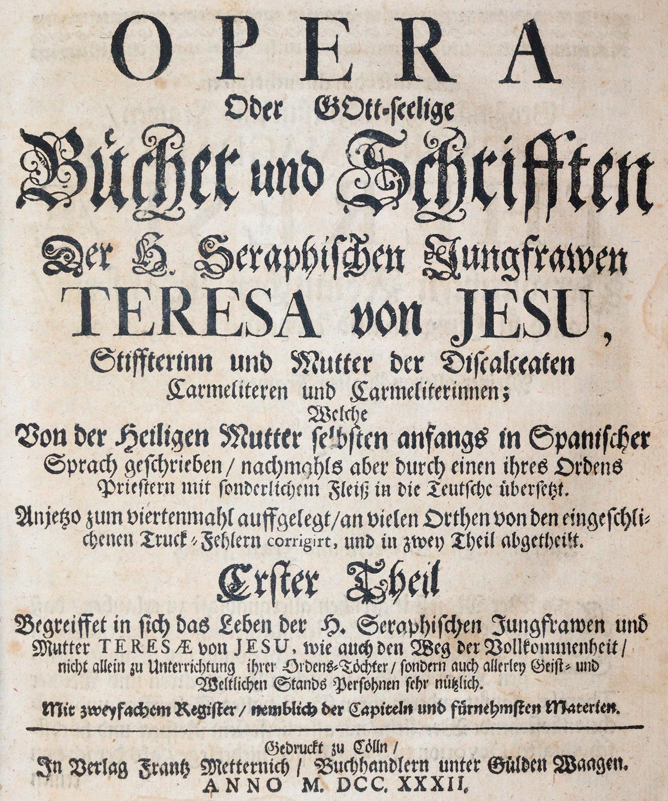 Teresa de Avila. | Bild Nr.1