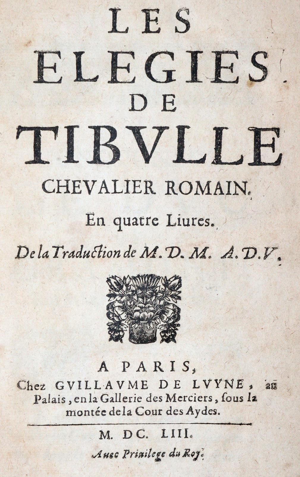 Tibullus,M.V. | Bild Nr.1