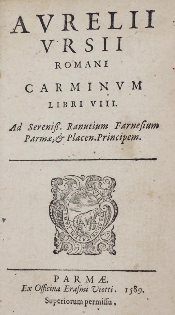 Aurelio Ursius (d.i. M.V.Barberini). | Bild Nr.1