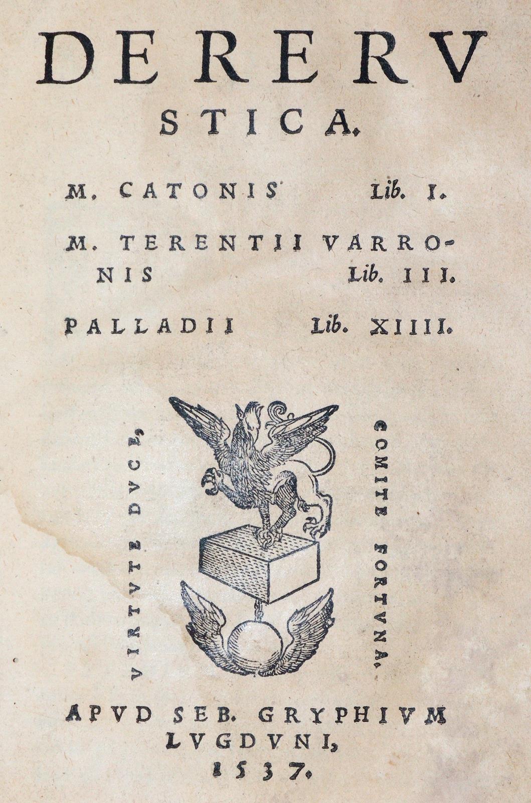 Cato,Terentius u. Palladius. | Bild Nr.1