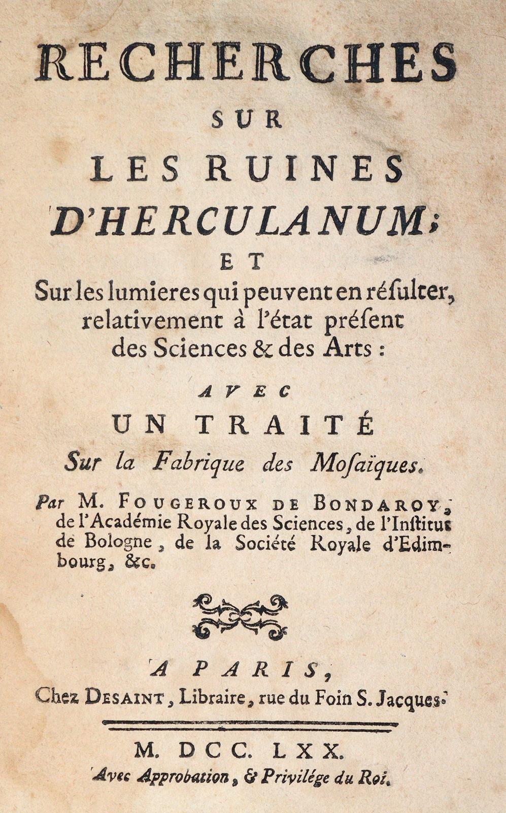 Fougeroux de Bondaroy,(A.D.). | Bild Nr.1