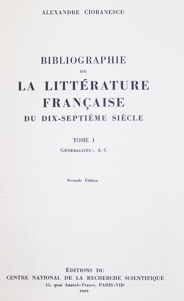 Cioranescu,A., | Bild Nr.1