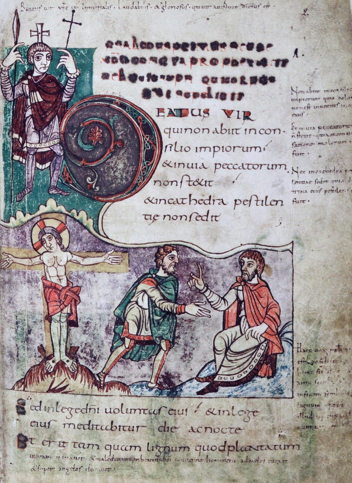 Stuttgarter Bilderpsalter, Der. | Bild Nr.3