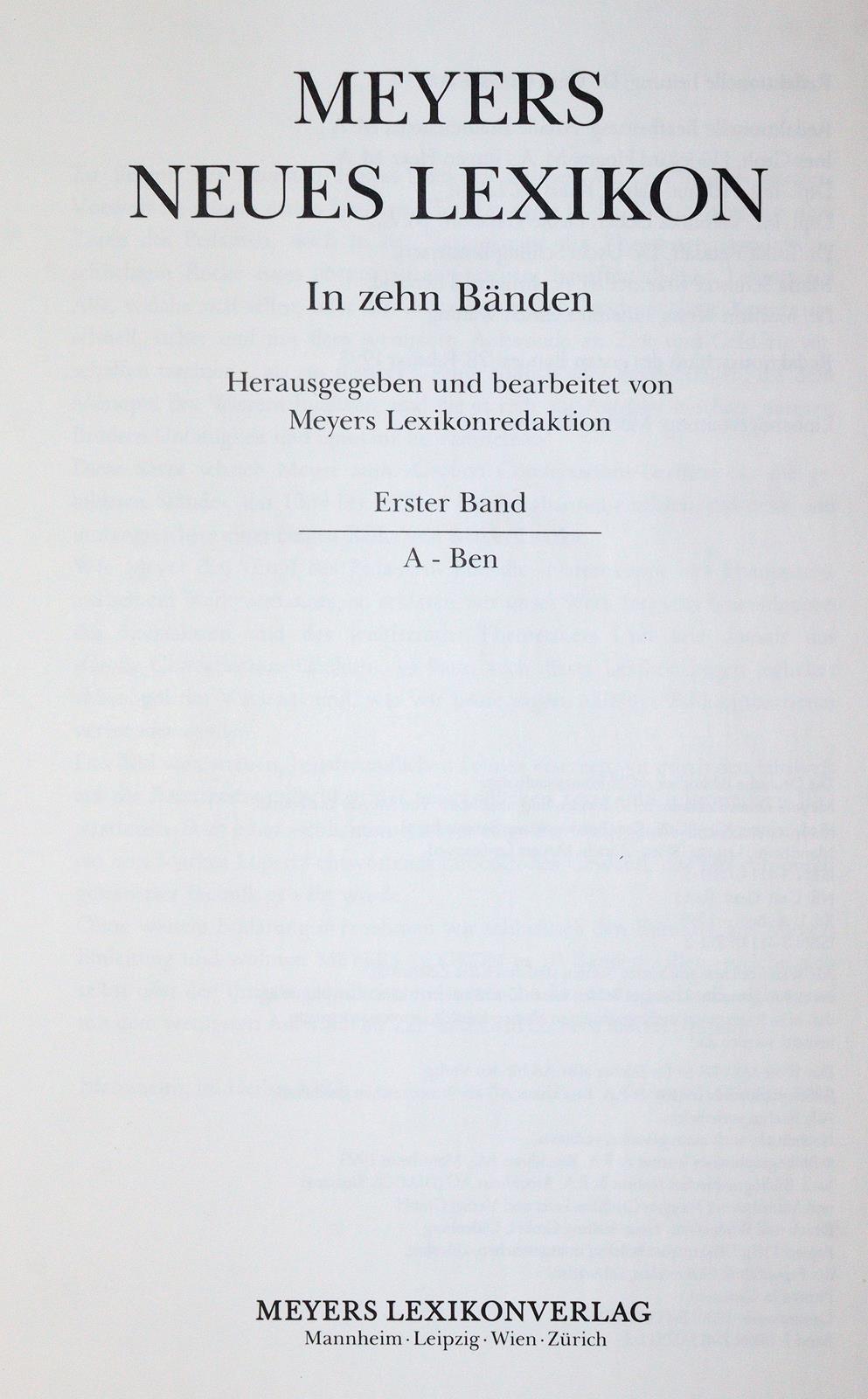 Meyers Neues Lexikon. | Bild Nr.1