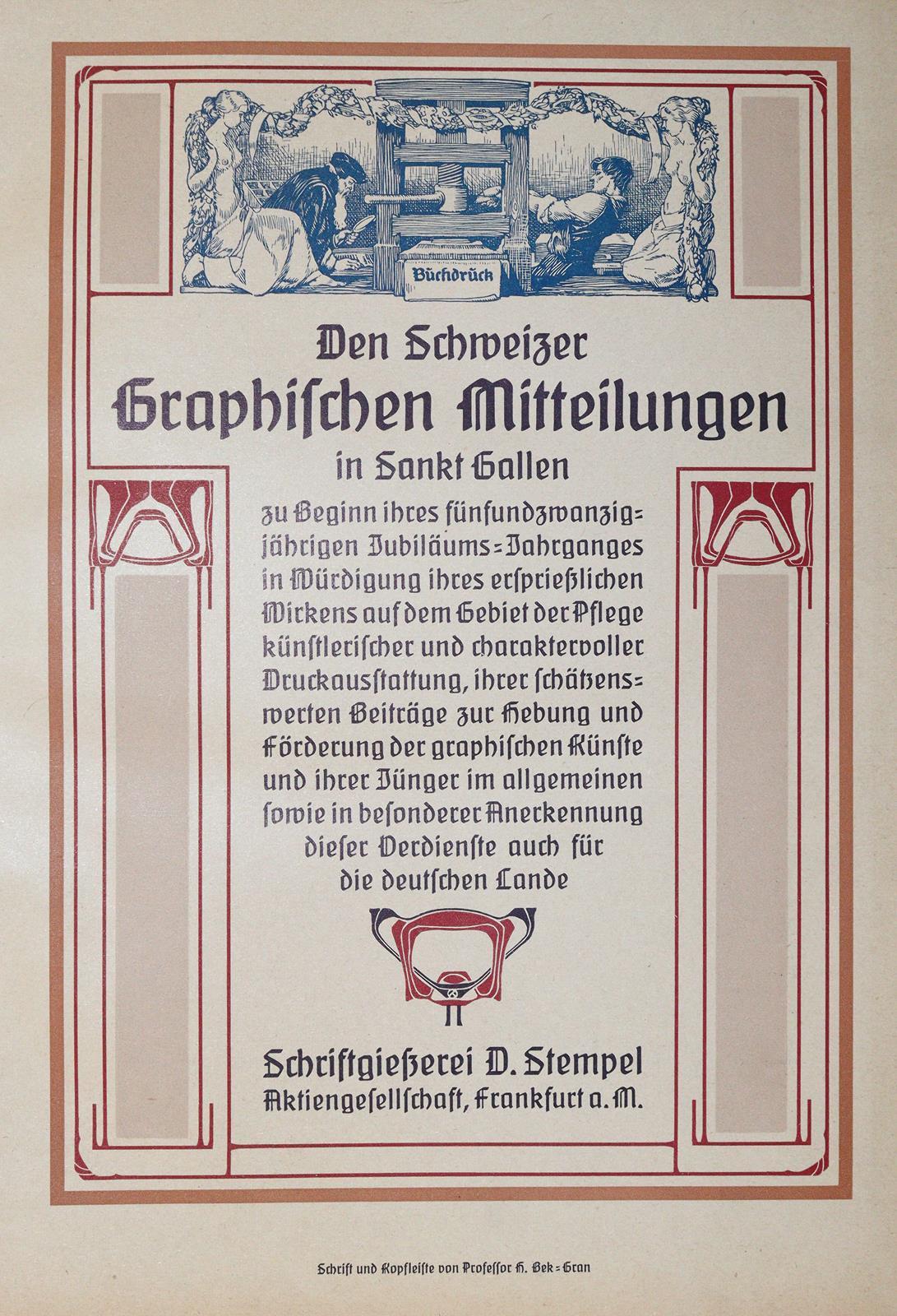 Schweizer Graphische Mitteilungen. | Bild Nr.3