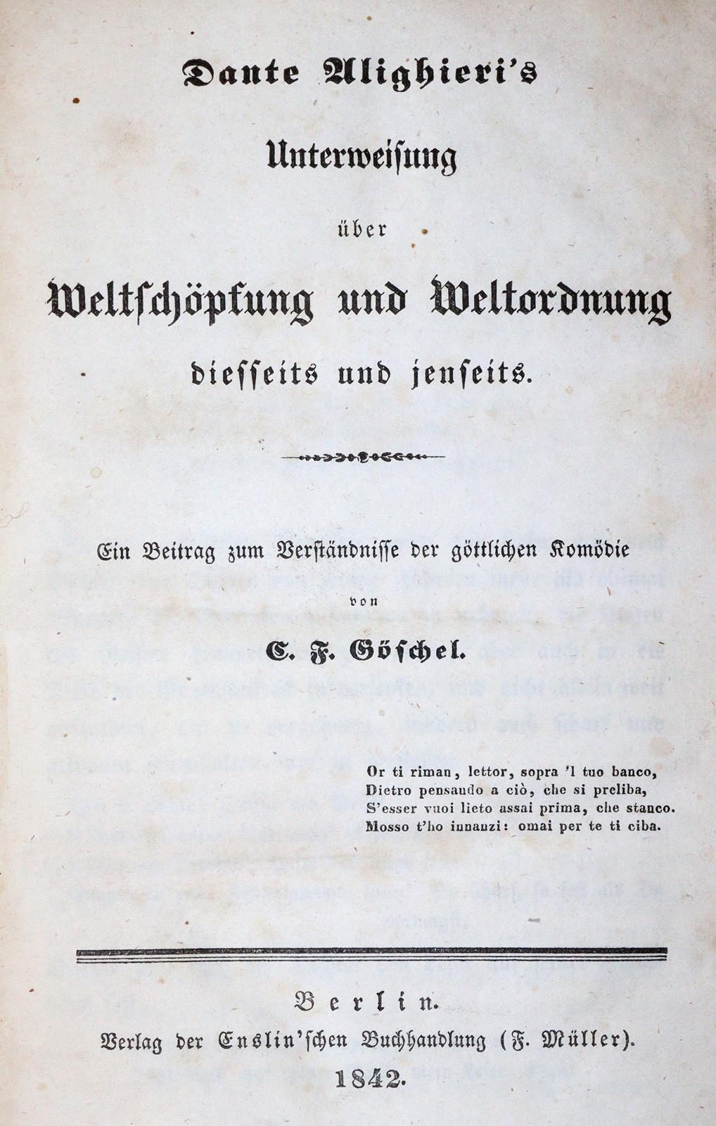(Göschel,C.F.). | Bild Nr.1