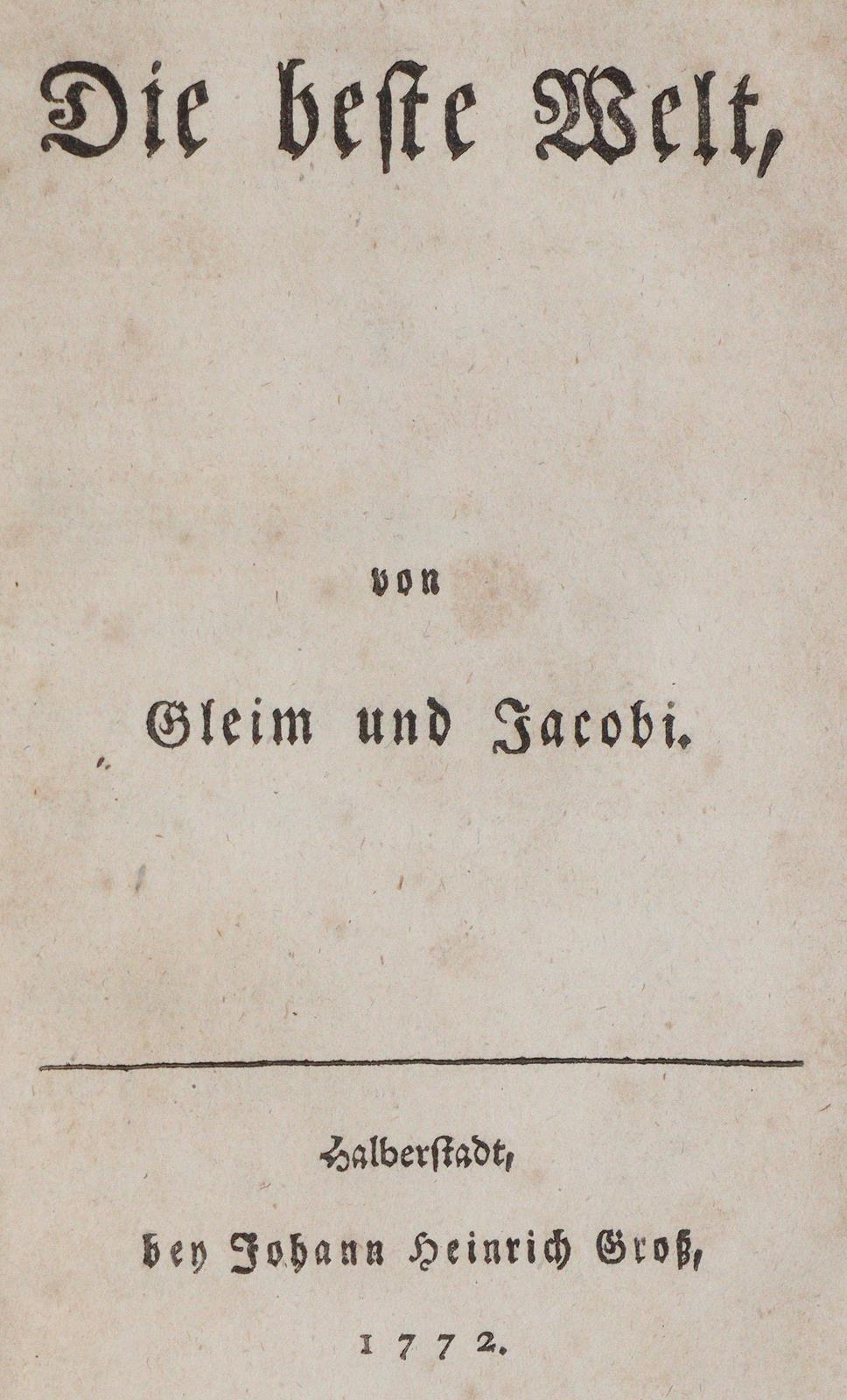 Gleim,(J.W.L.) u. (J.G.)Jacobi. | Bild Nr.1