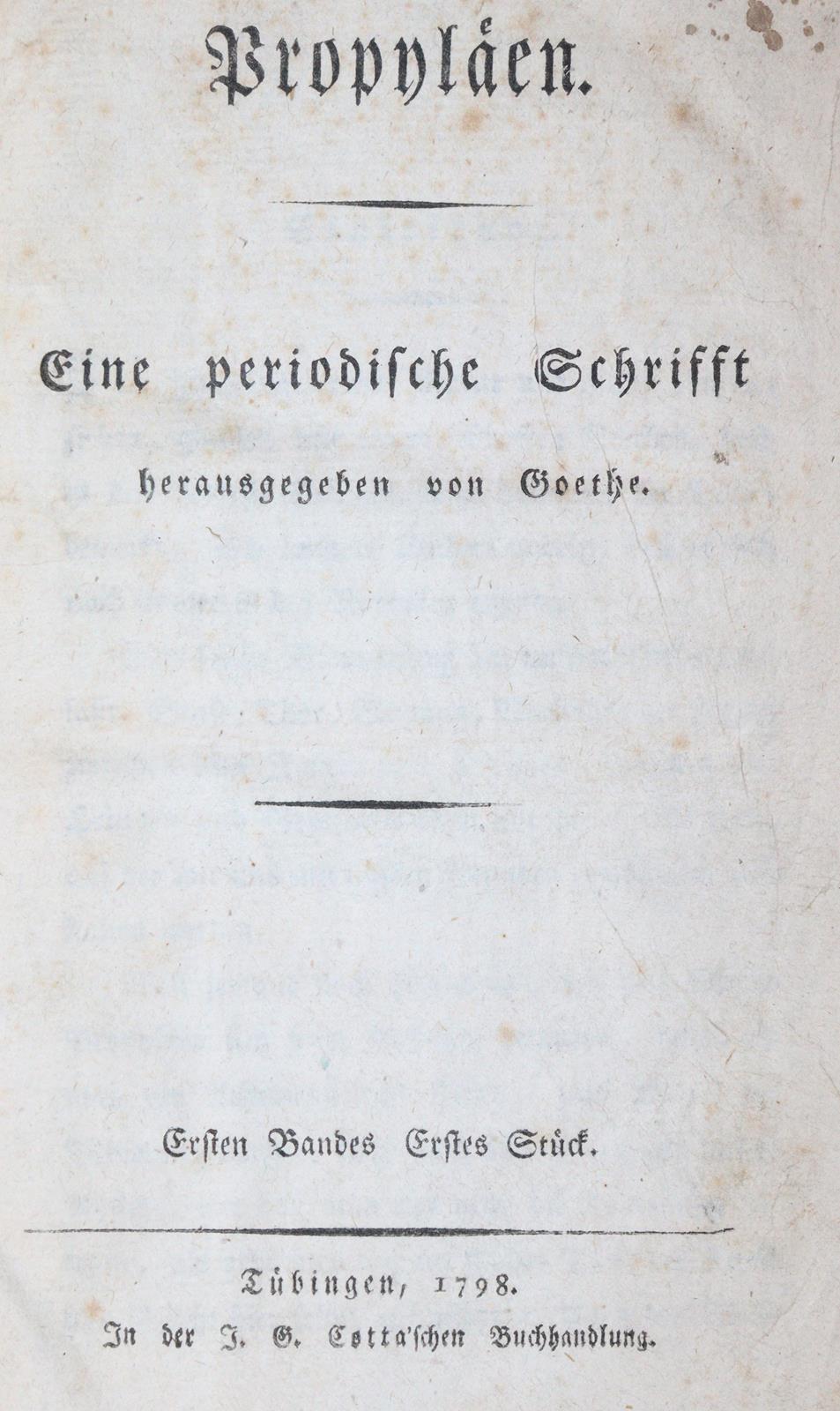 Goethe,J.W.v. (Hrsg.). | Bild Nr.2