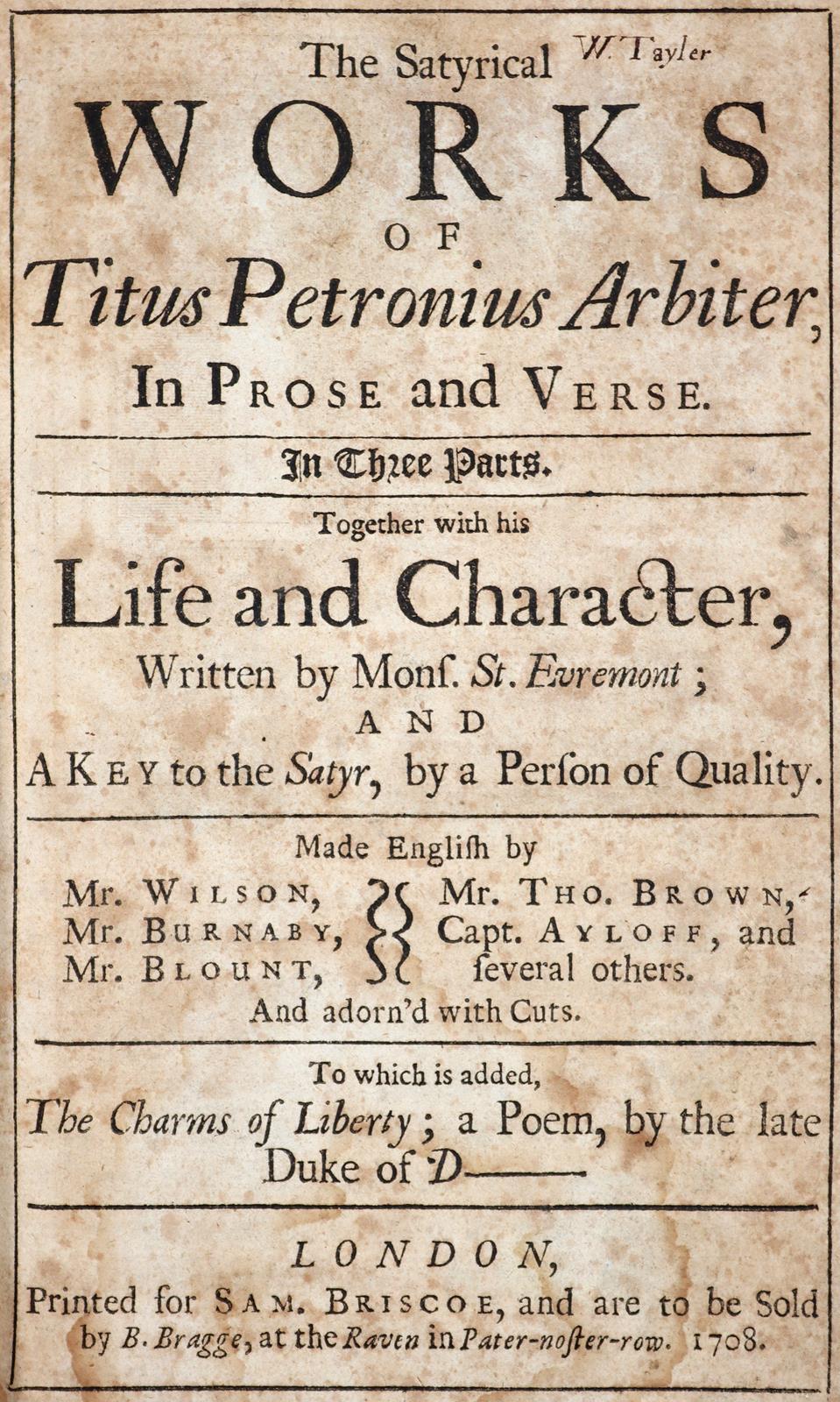 Petronius Arbiter,T. | Bild Nr.1