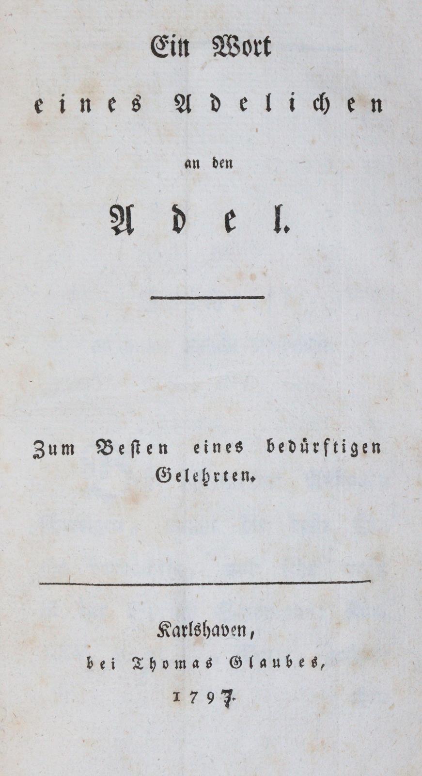 Wort eines Adelichen, Ein, | Bild Nr.3