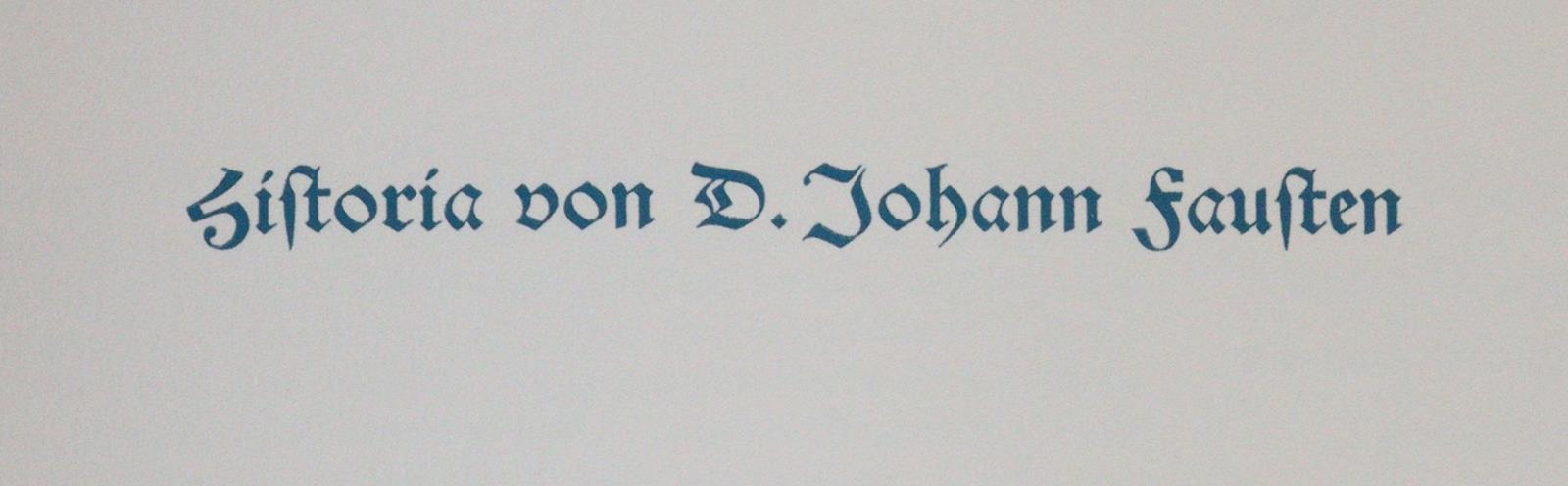 Historia von D. Johann Fausten. | Bild Nr.5