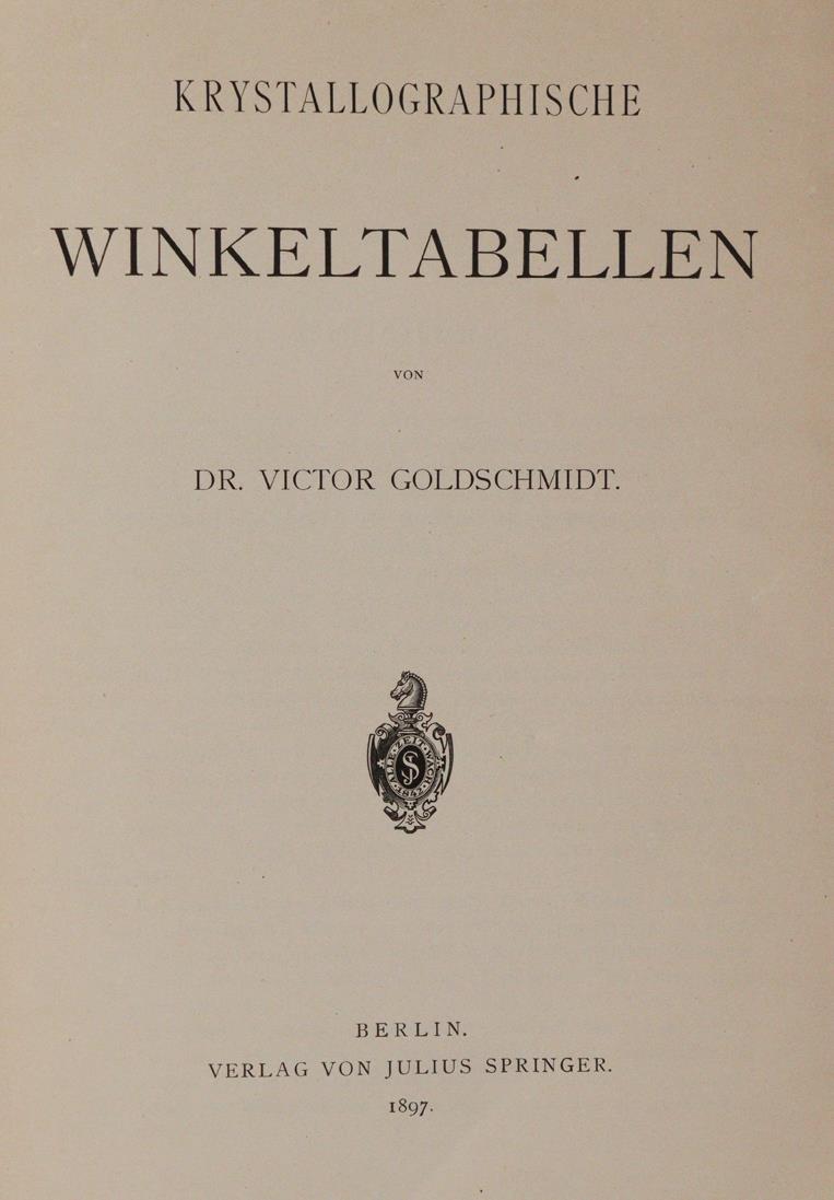 Goldschmidt,V. | Bild Nr.1