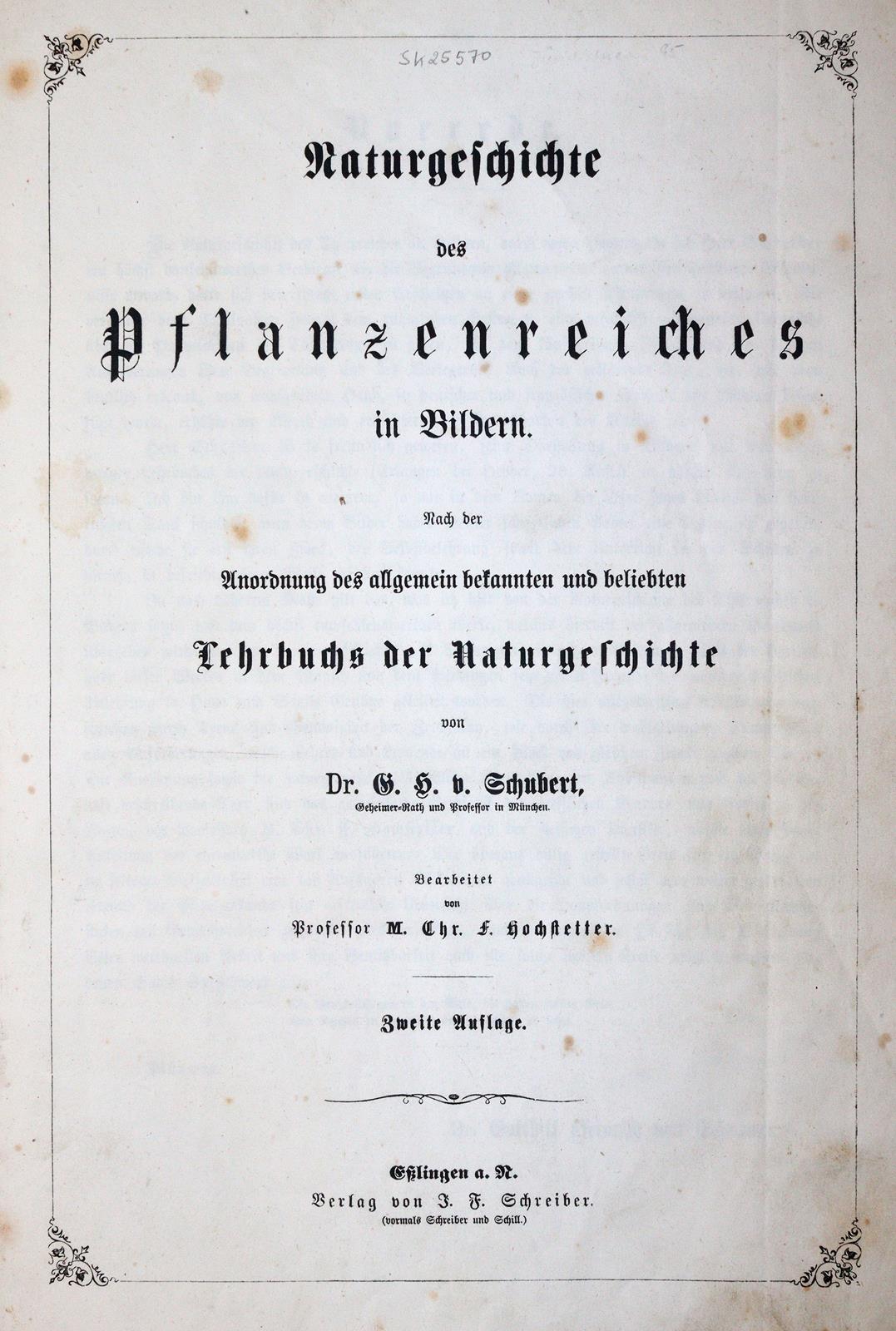 Schubert,G.H.v. | Bild Nr.1