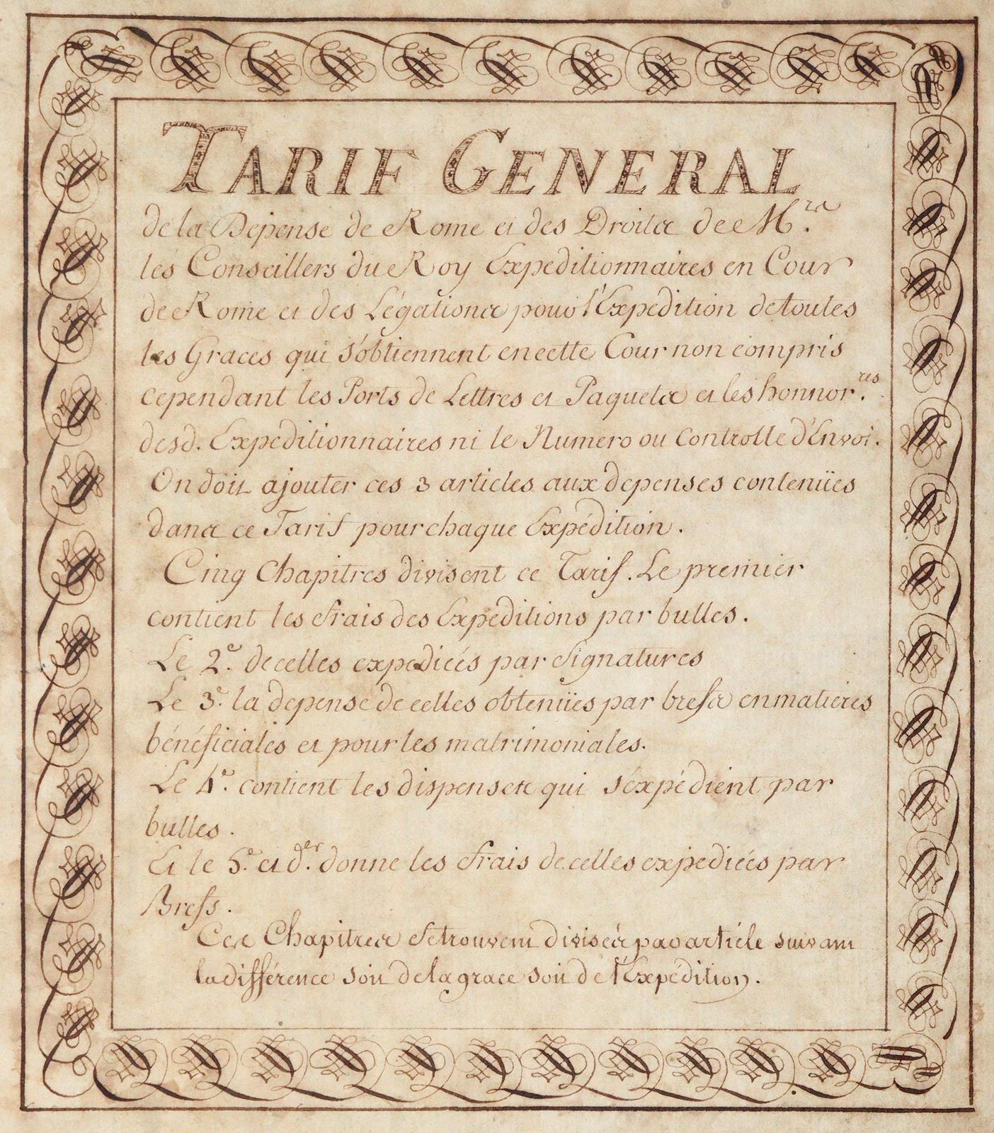 Tarif General. | Bild Nr.1