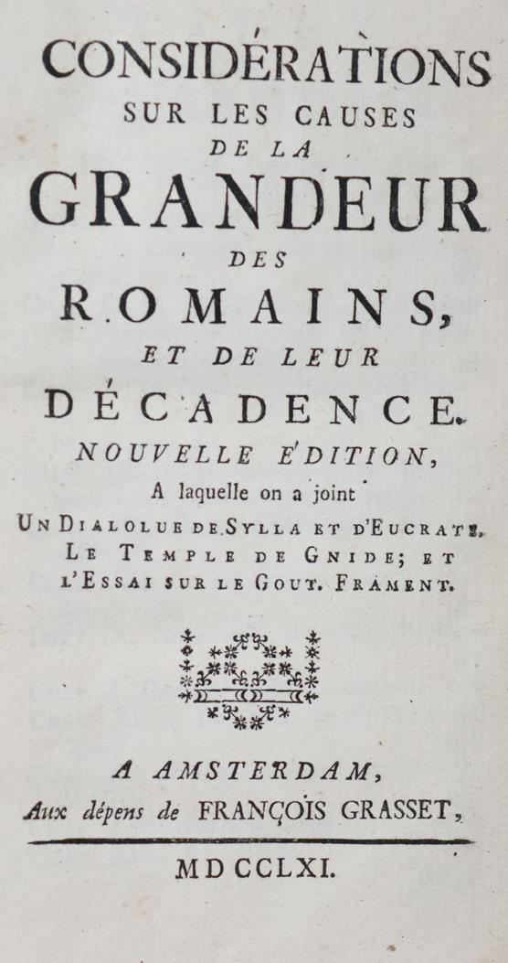 (Montesquieu,C.L.S.de). | Bild Nr.1