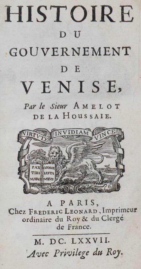 Amelot de la Houssaie,(A.N.). | Bild Nr.1