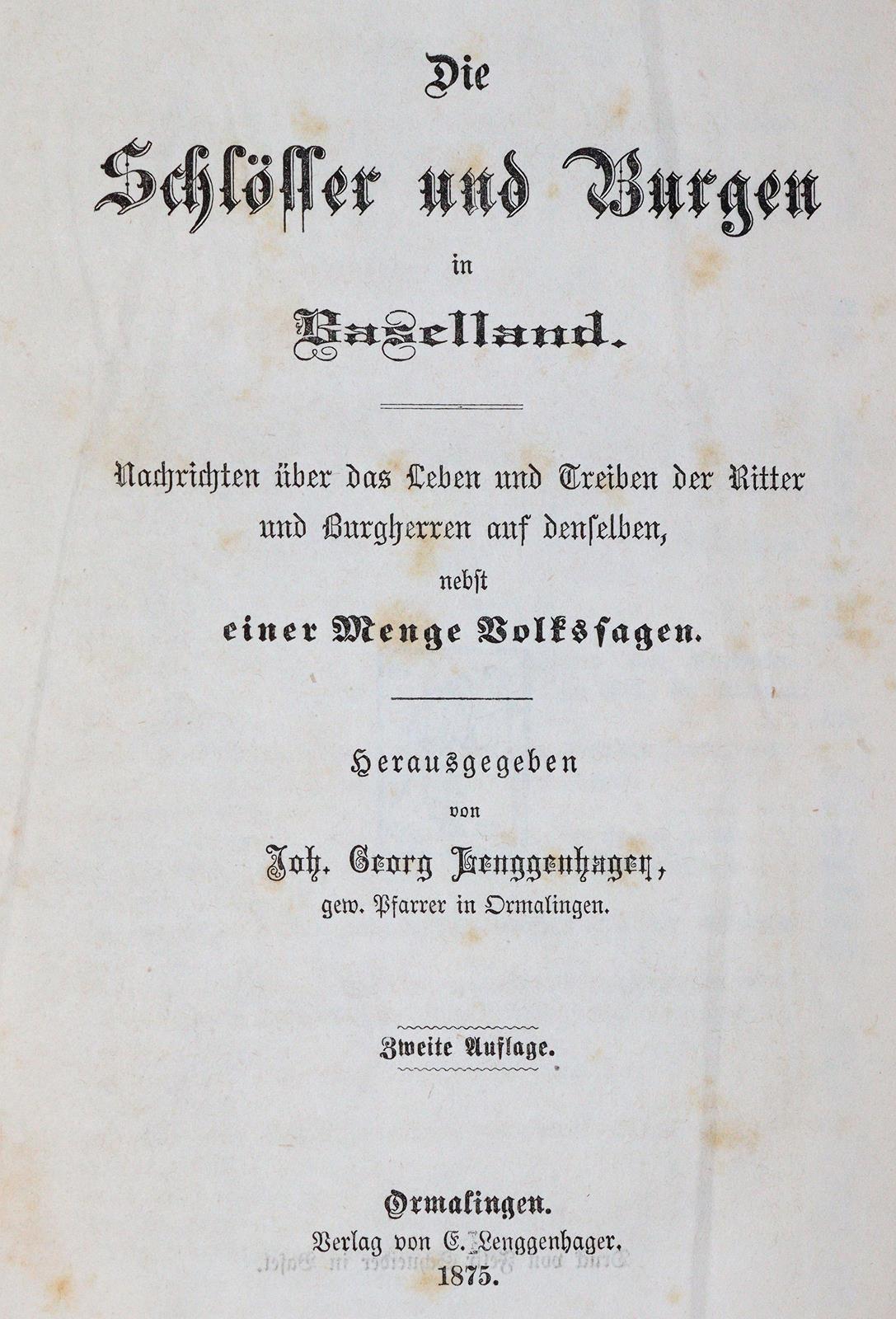 Lenggenhager,J.G. (Hrsg.). | Bild Nr.1
