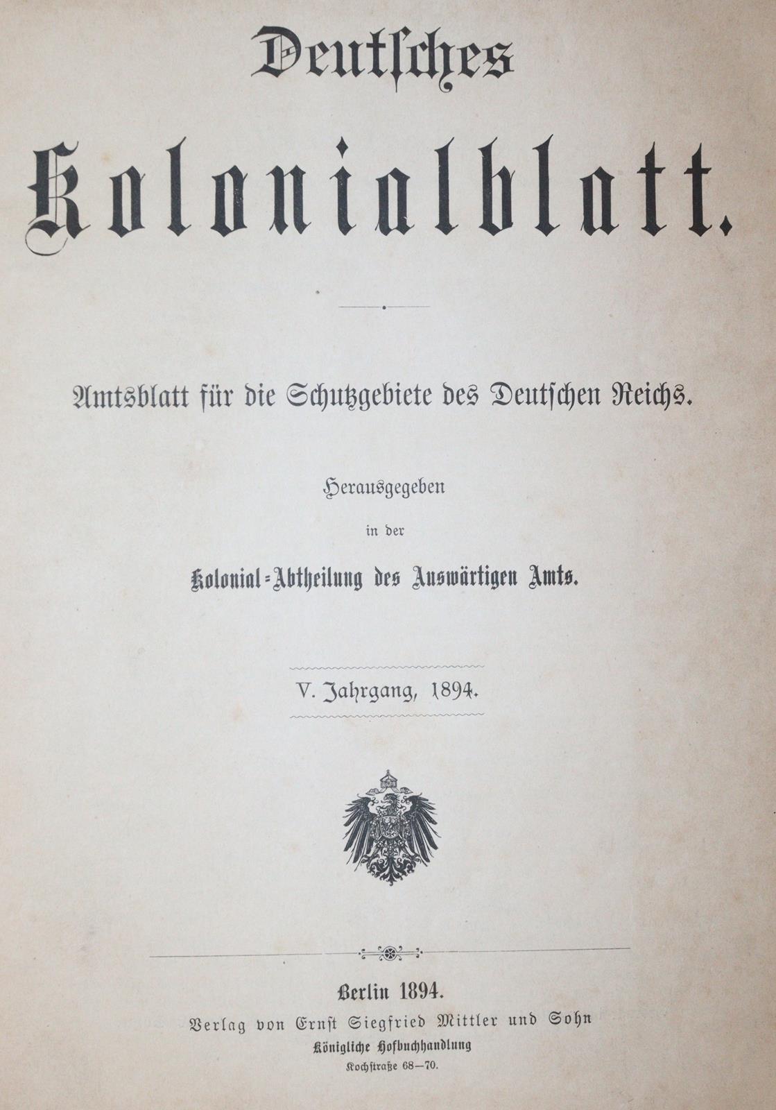 Deutsches Kolonialblatt. | Bild Nr.3