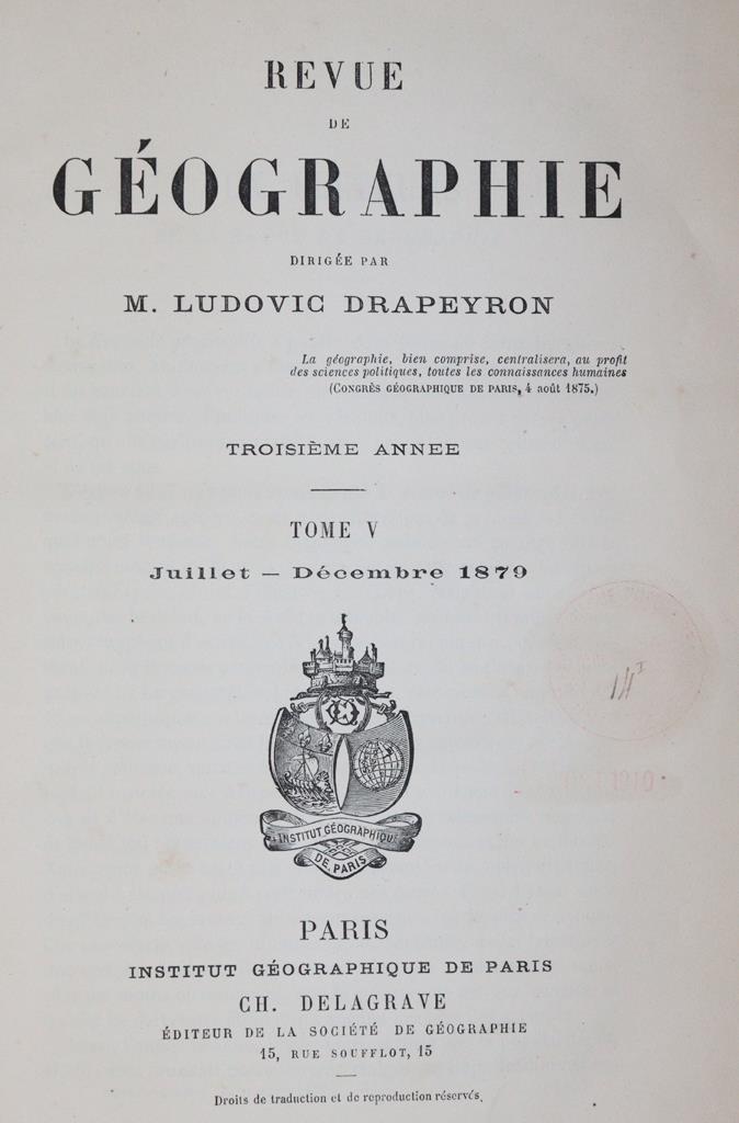 Revue de geographie. | Bild Nr.1