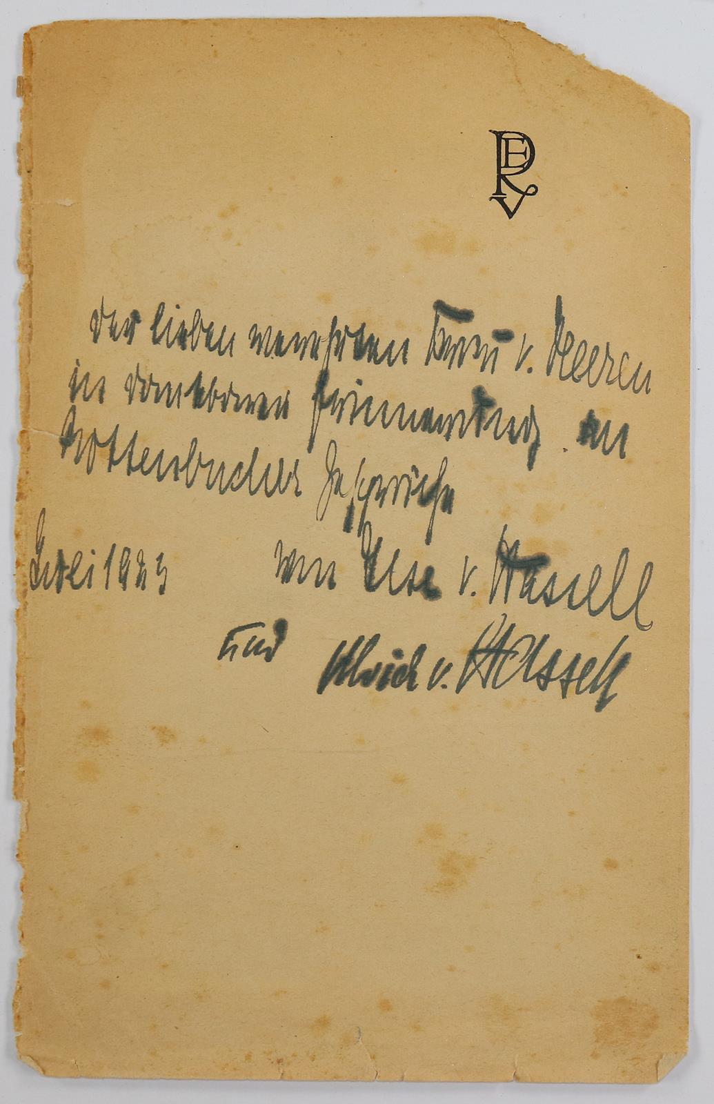 Autographen-Konvolut. | Bild Nr.1