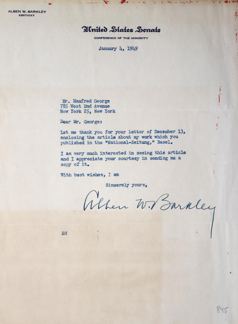 Barkley, Alban W., | Bild Nr.1