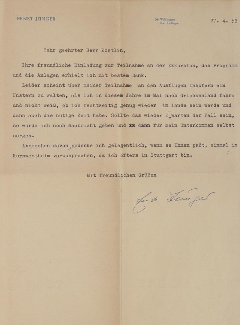 Jünger, Ernst, | Bild Nr.1